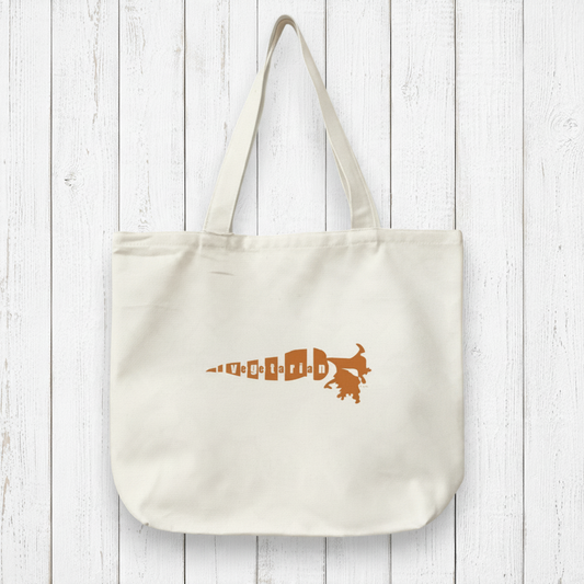 Vegetarian Gift Organic Canvas Tote Bag - VEGETARIAN Artist Design