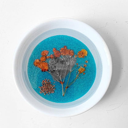 Floral Round Trinket Dish The Artistry by Lisa