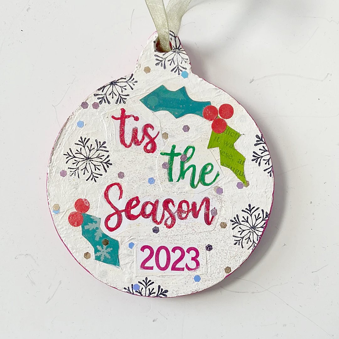 Mixed Media Wooden Holiday Ornaments - Snowman Sweater, Add Personalization Uni-T Small Gifts