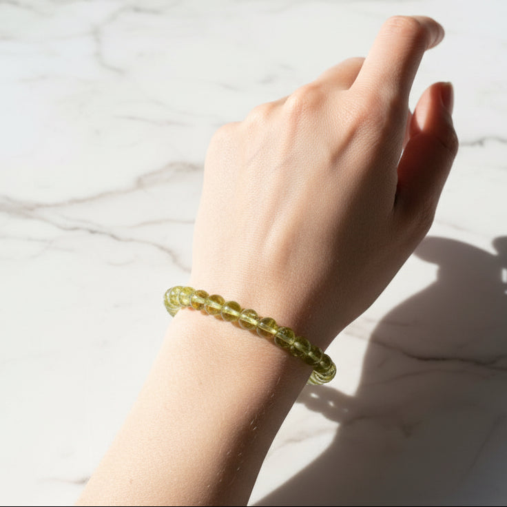Peridot Gemstone Stretch Bracelets - August Gemstone