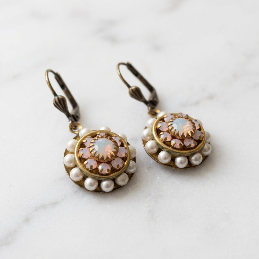 Vintage Inspired Crystal Earrings
