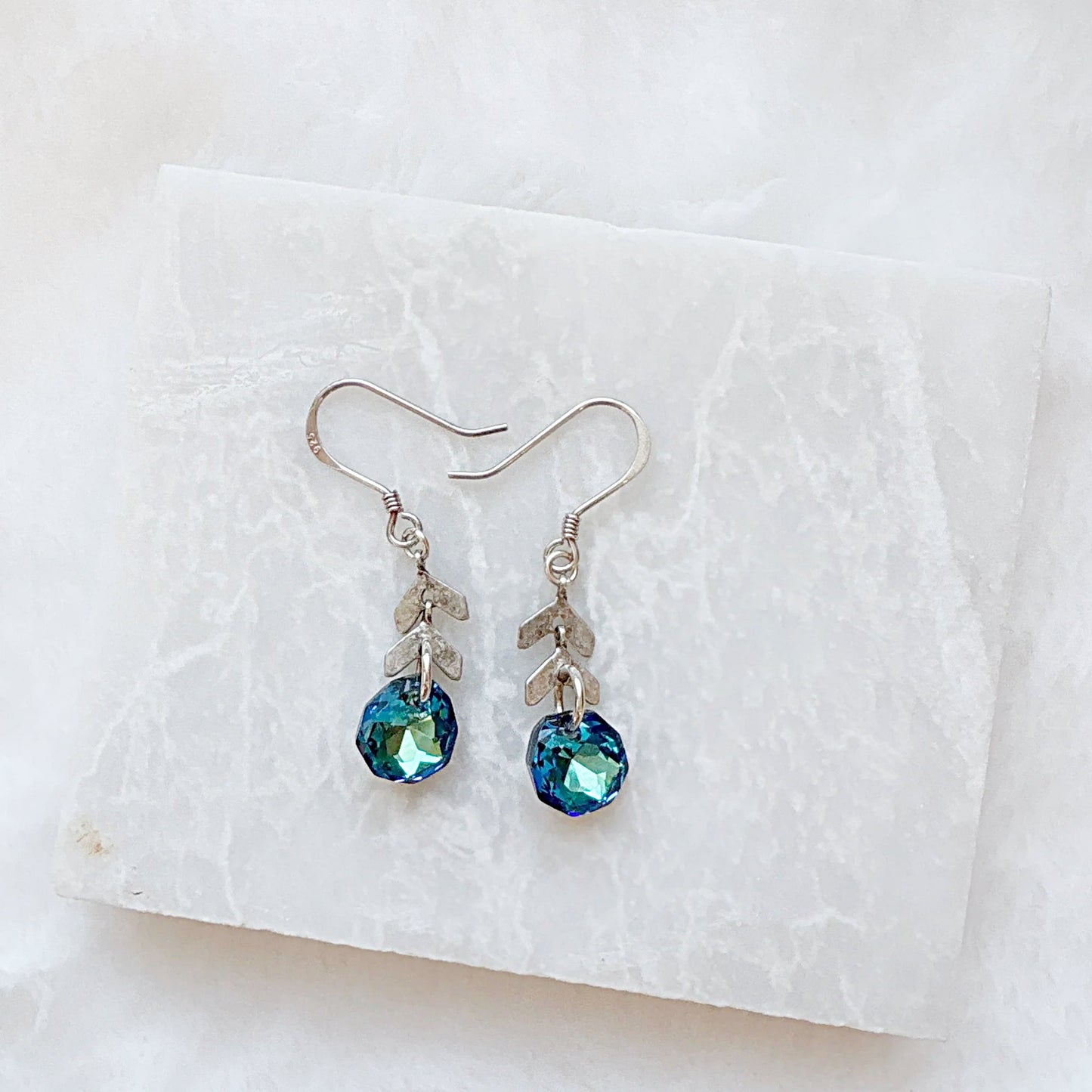 Color Changing Teardrop Beads earrings