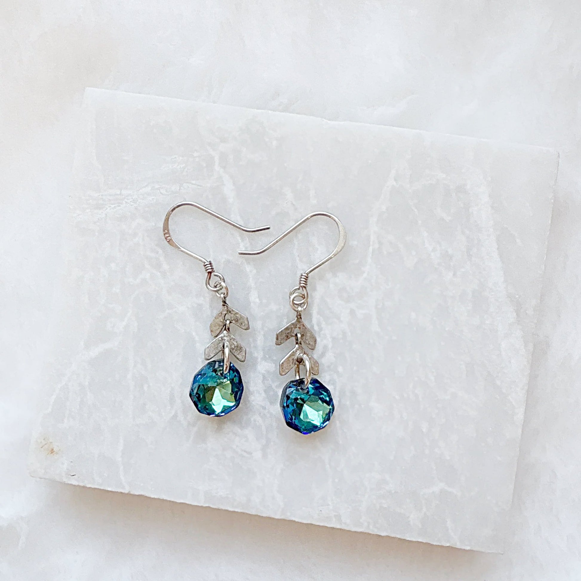 Color Changing Teardrop Beads earrings