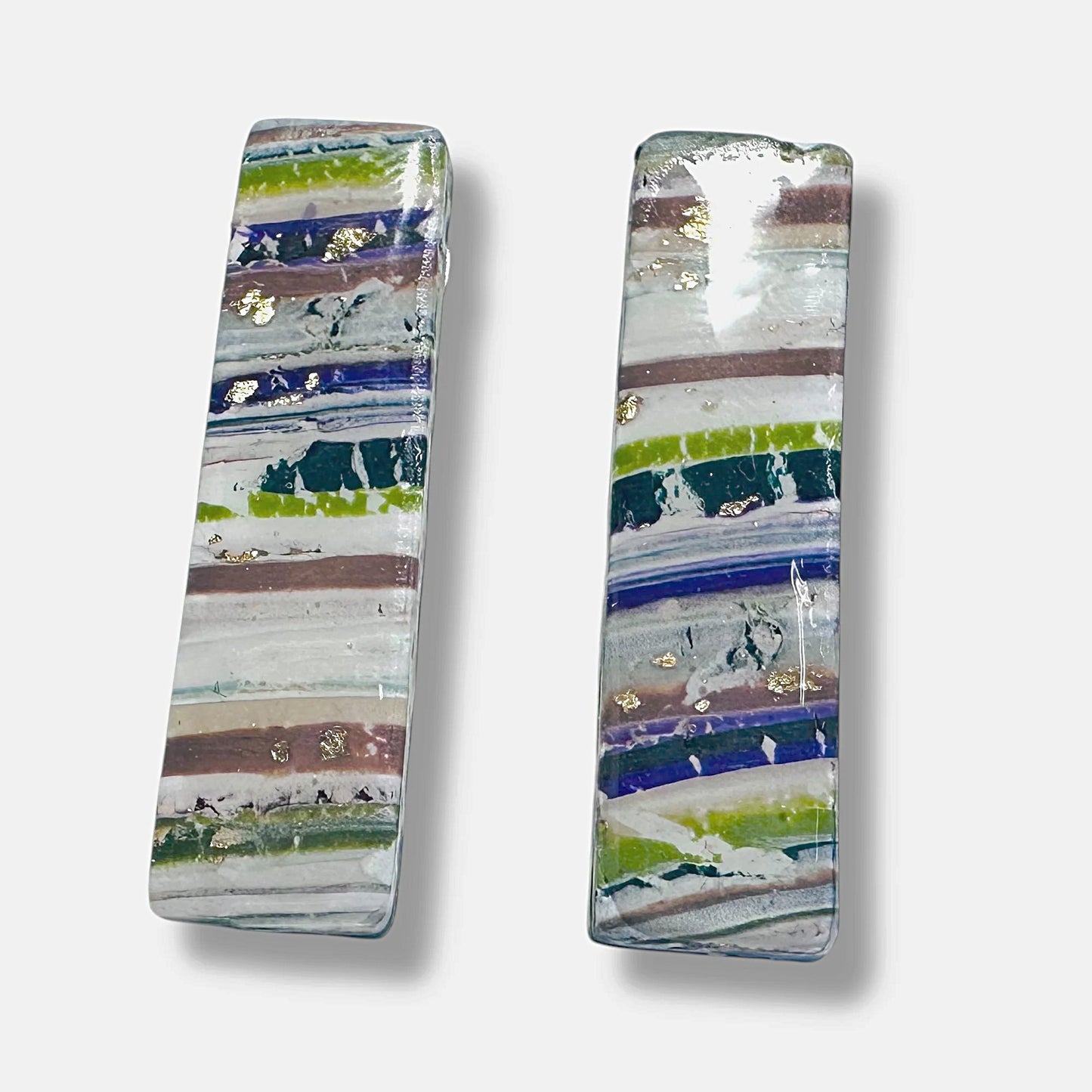 Golden Jewel Tone Bar Earrings*