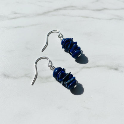 Gemstone Chip Earrings-Uni-T Janine Gerade
