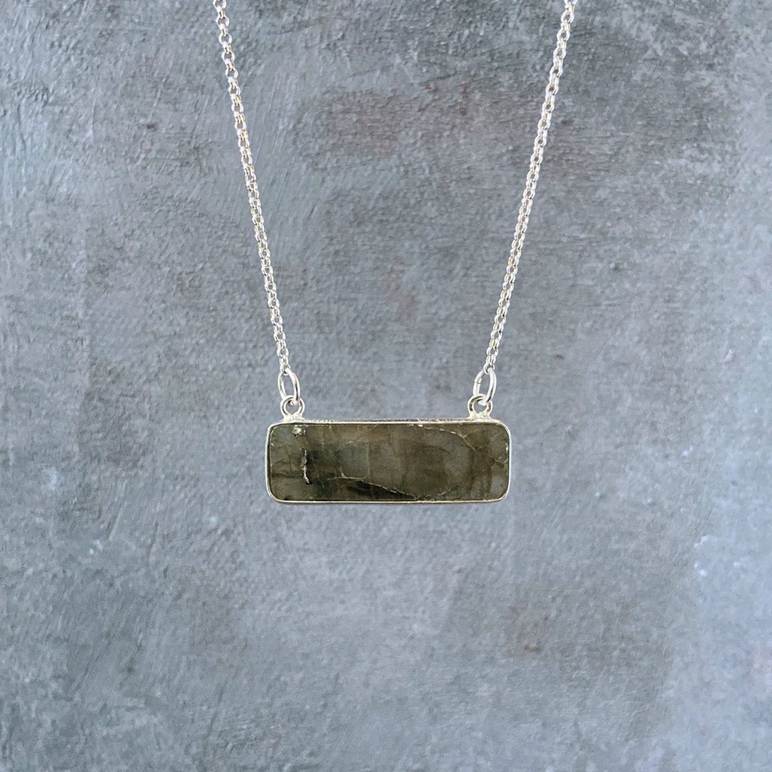 Crystal Bar Necklace Janine Gerade