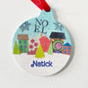 Mixed Media Wooden Holiday Ornaments - Your Zipcode and Town/City, Add Personalization Uni-T Small Gifts