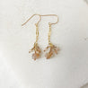 Dainty Gemstone Golden Drop Earrings-Uni-T Janine Gerade