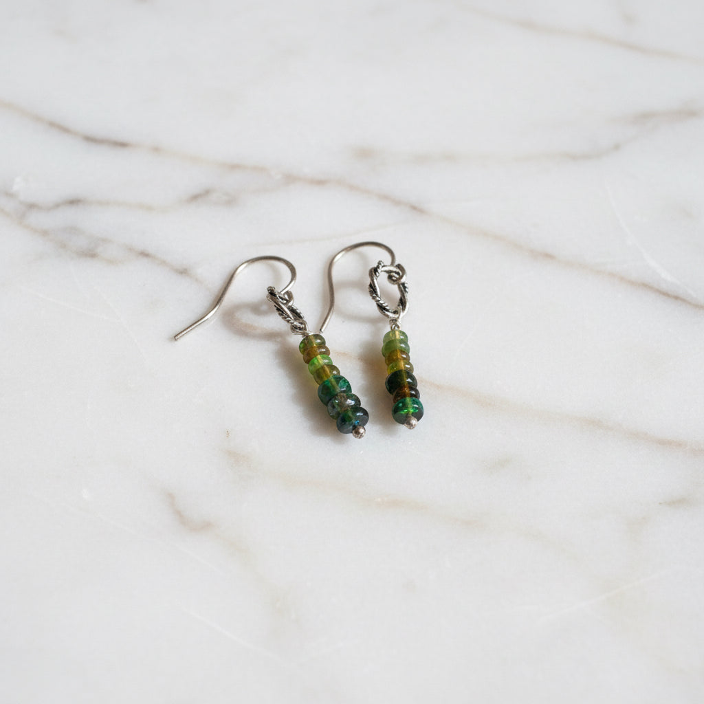 Dainty Opal Bead Earrings-Uni-T