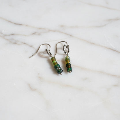 Dainty Opal Bead Earrings-Uni-T