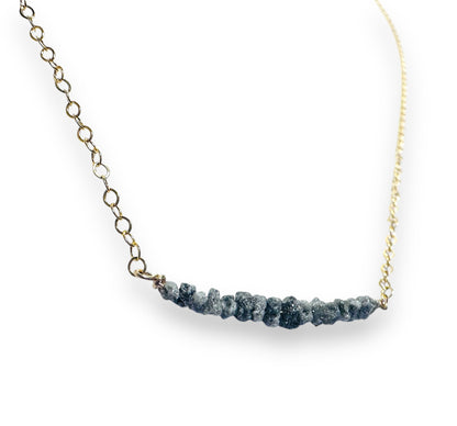 Rough Diamond Bead Necklace*