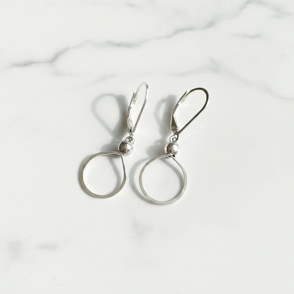 Silver Teardrop Earrings