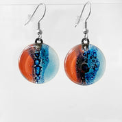 Recycled Fused Glass Earrings & Necklace Set Carolina Portillo