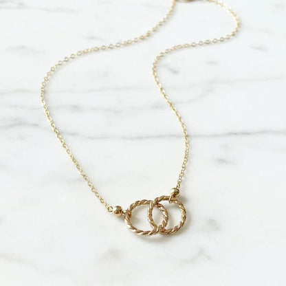 Popular Circle Necklace Gold Filled*