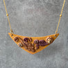 Fall Leaves Bib Necklace, fall Necklace, Polymer Clay Necklace,  Statement jewelry-Uni-T Janine Gerade