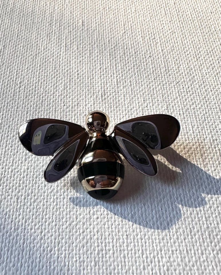 Liz Klaiborne Bumble Bee Enamel Brooch Pin*