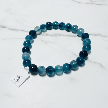 Jade Gemstone Stretch Bracelets