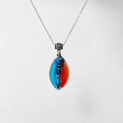 Recycled Fused Glass Earrings & Necklace Set Carolina Portillo