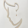 Dainty Gemstone Golden Drop Earrings-Uni-T Janine Gerade