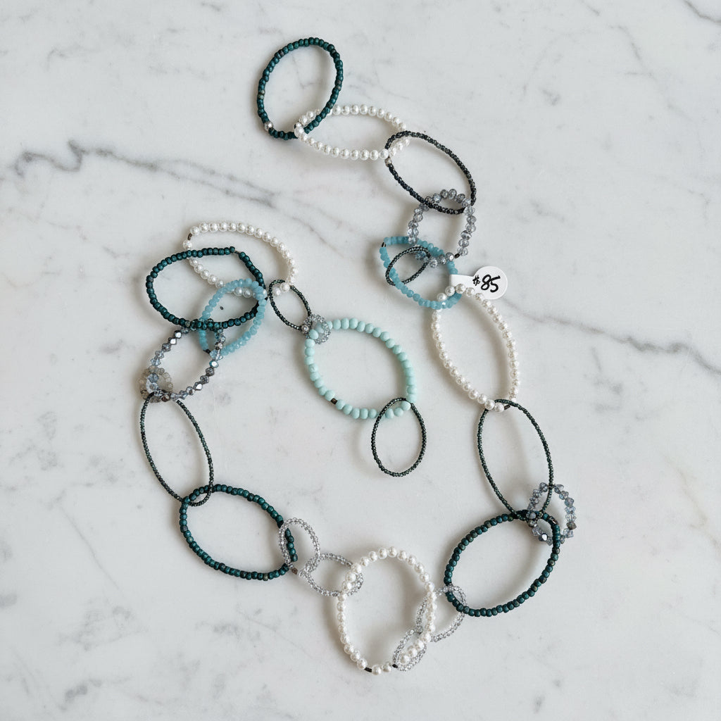 Beaded circle necklace