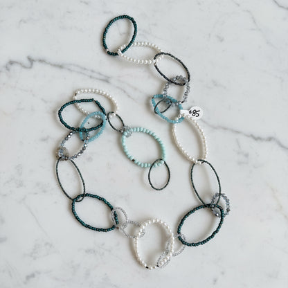 Beaded circle necklace