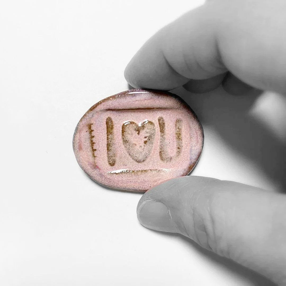 I Love You - Reminder Stones, Worry Stone Diana A Griffin