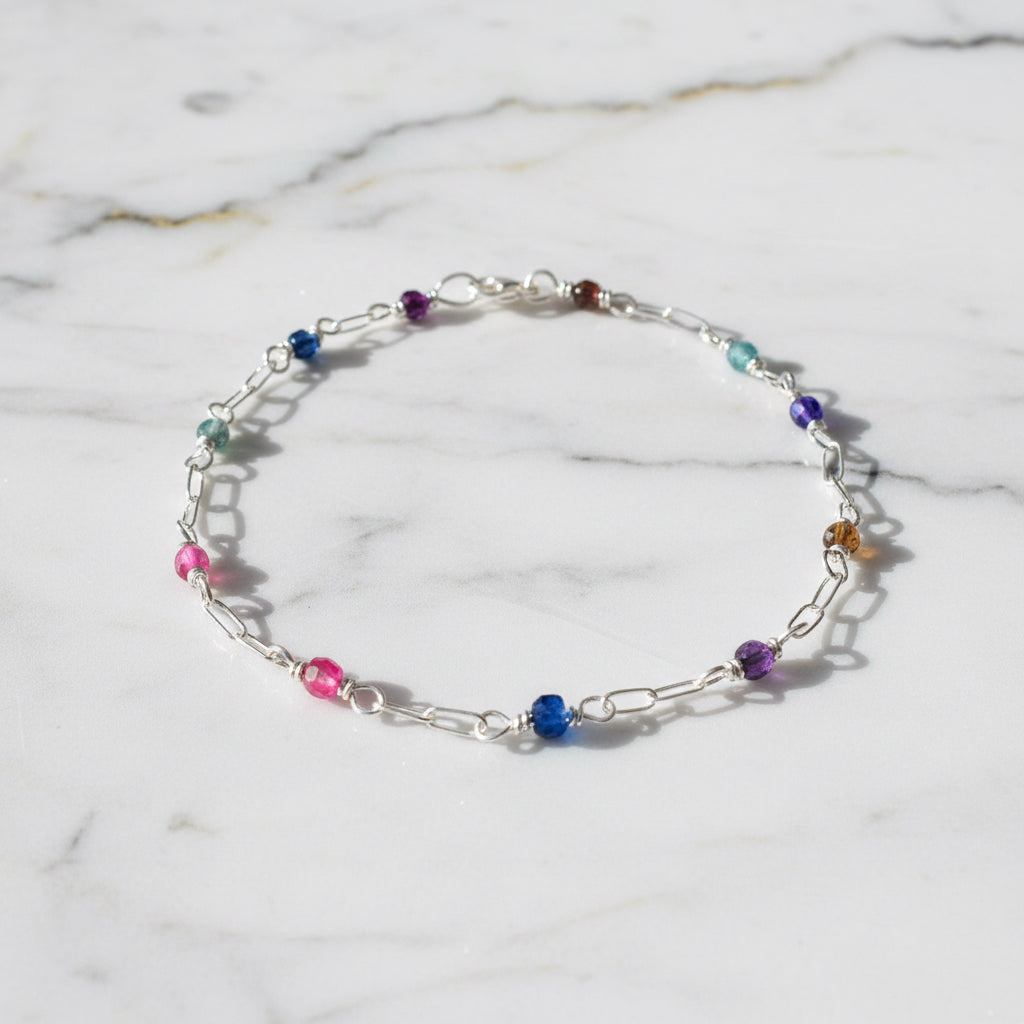 Dainty Gemstone Bracelet*