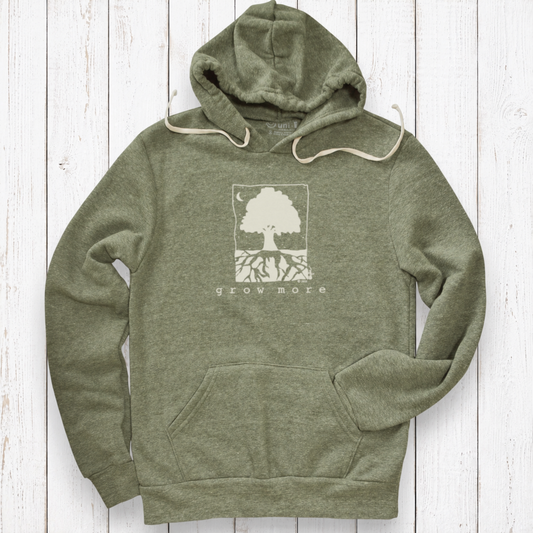 Heather olive hoodie on white wood.png