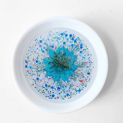 Floral Round Trinket Dish The Artistry by Lisa