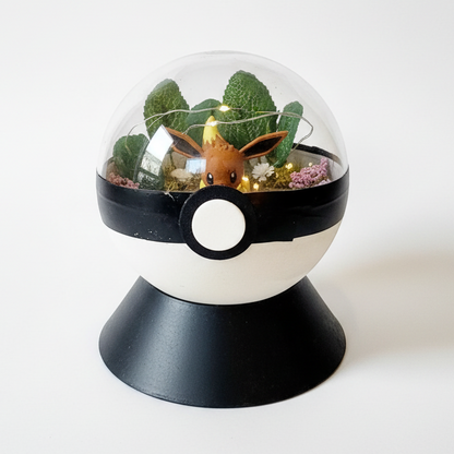 Regular Eevee Pokeball Terrarium