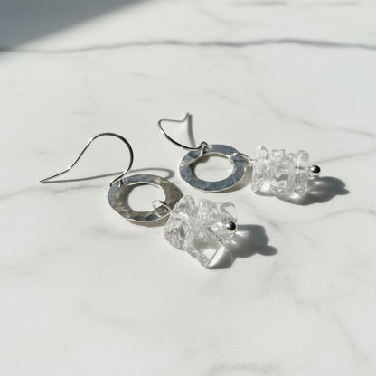 Gemstone Chip Earrings-Uni-T Janine Gerade