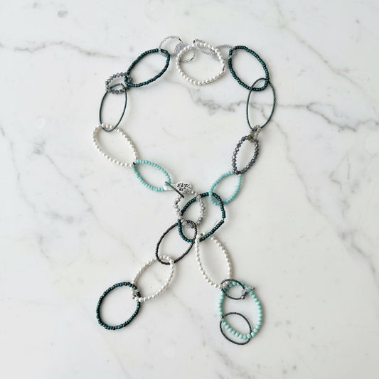 Beaded circle necklace