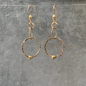 HoopLink Earrings, Silver Hoops or Golden Hoops-UNI-T Janine Gerade