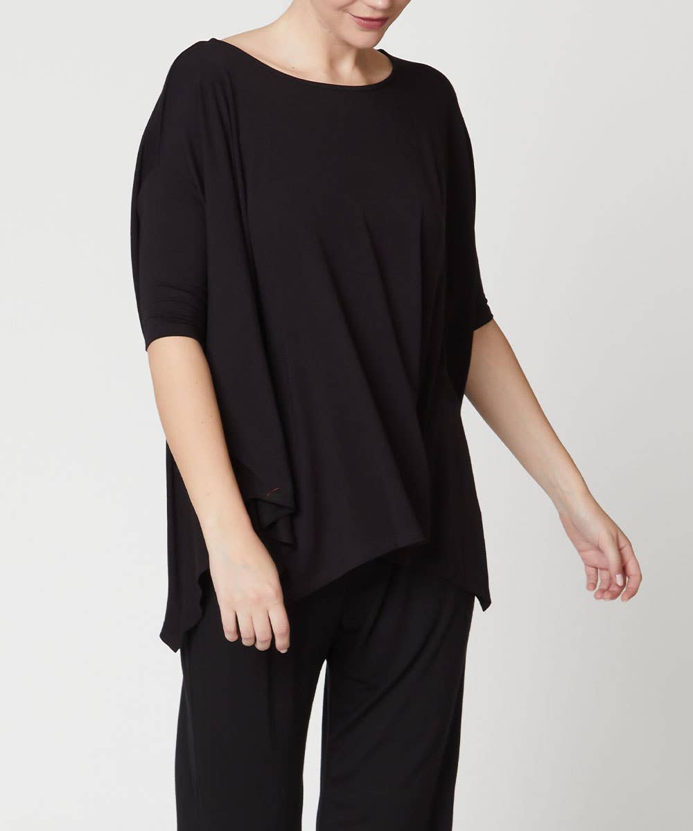 Bamboo Poncho Tunic Top