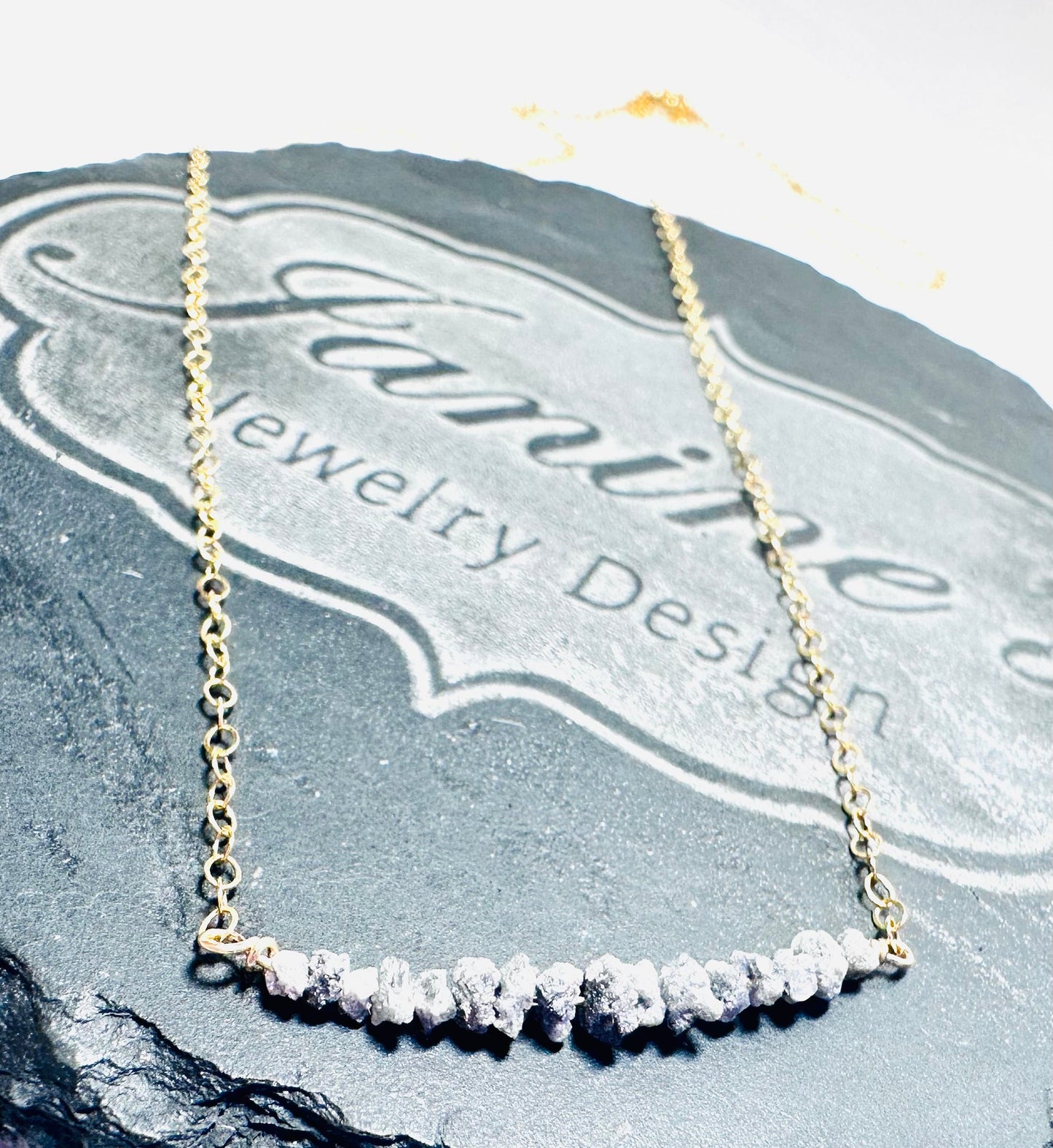 Rough Diamond Bead Necklace*