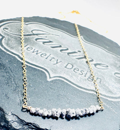 Rough Diamond Bead Necklace*