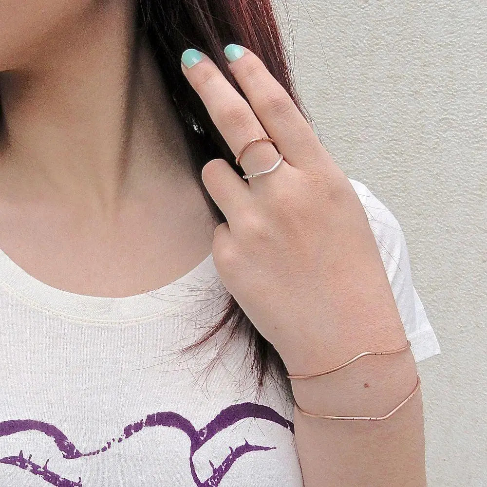 Adjustable Chevron Cuff - Uni-T