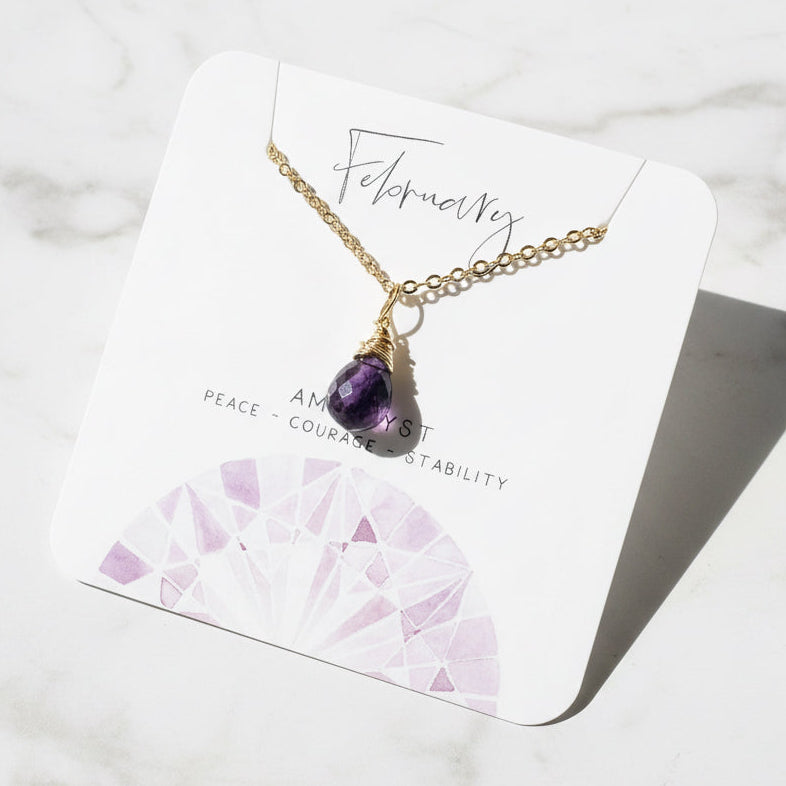 Amethyst Gemstone Necklace * Janine Gerade