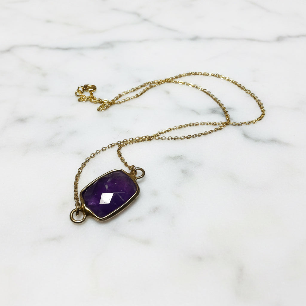Amethyst Gemstone Necklace***