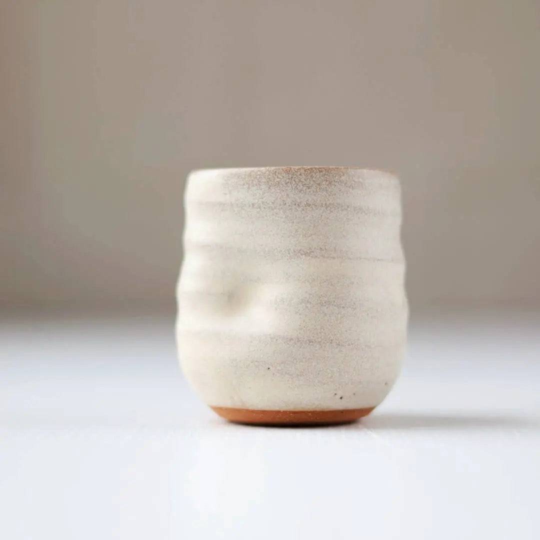 Artist Choice Little Sippers Cream Pottery Shot Cup Gravesco Pottery