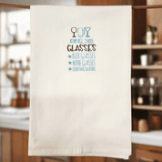 At my age I need glasses Embroidered Towel Christine Hotaling