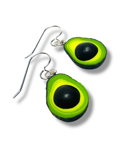 Avocado Earrings/Clay Food Earrings*