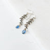 Kyanite Chevron Earrings, Chevron Earrings, Gemstone Earrings-Uni-T Janine Gerade