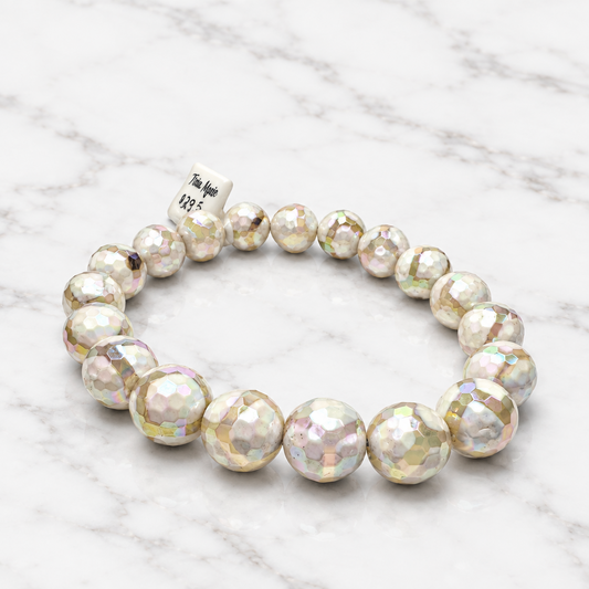 Coated Agate Bracelet