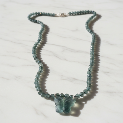 Beaded Butterfly Necklace – Whispering Wings* Janine Gerade