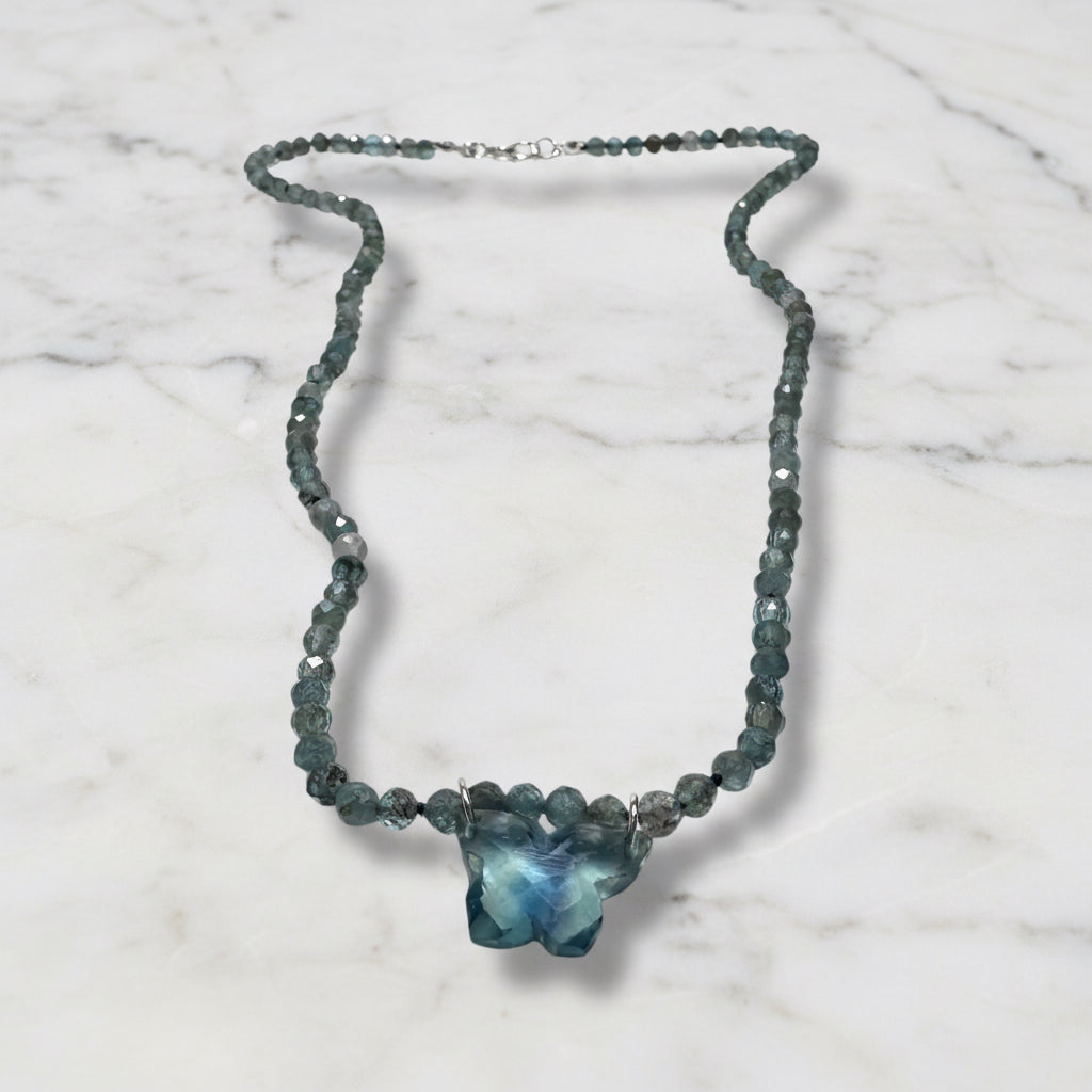 Beaded Butterfly Necklace – Whispering Wings* Janine Gerade
