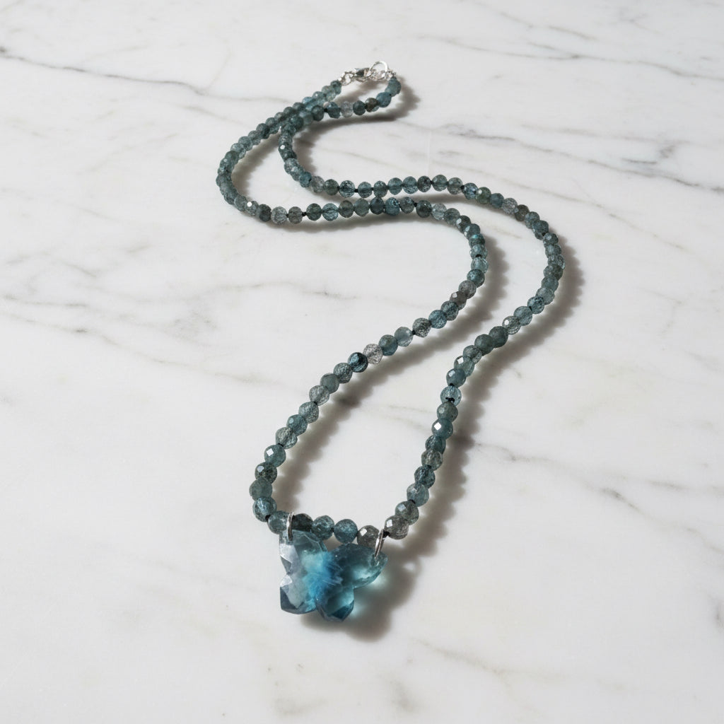 Beaded Butterfly Necklace – Whispering Wings* Janine Gerade