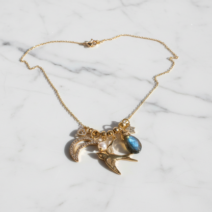 Bird Charm Necklace* Janine Design