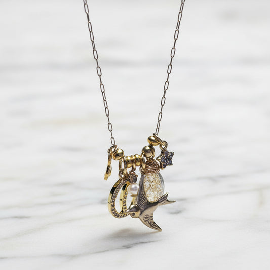 Bird Charm Necklace* Janine Design