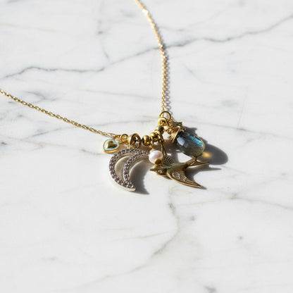 Bird Charm Necklace* Janine Design